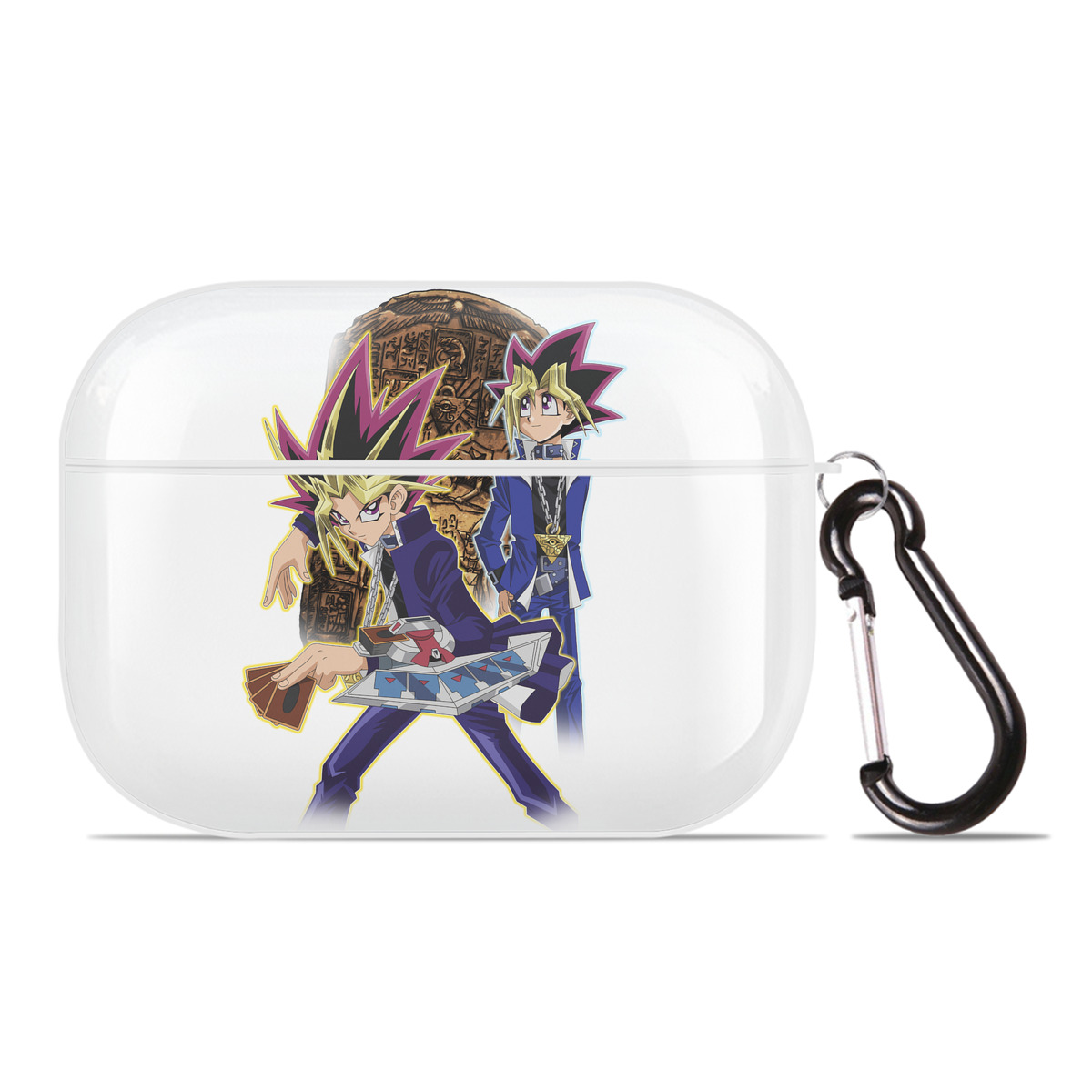 （画像用） 遊☆戯☆王 Yu-Gi-Oh! 【AirPods Pro用】ハードシェル保護ケース 耐衝撃・防指紋・カラビナ付き商品仕様