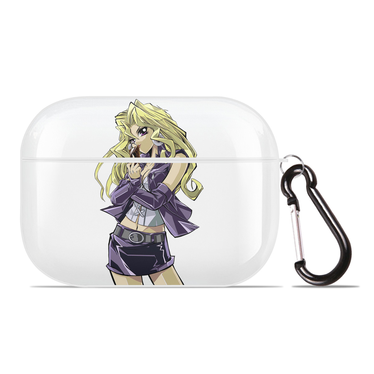 （画像用） 遊☆戯☆王 Yu-Gi-Oh! 【AirPods Pro用】ハードシェル保護ケース 耐衝撃・防指紋・カラビナ付き商品仕様