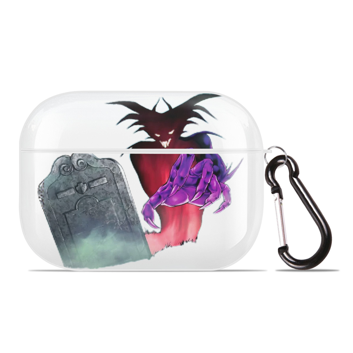 （画像用） 遊☆戯☆王 Yu-Gi-Oh! 【AirPods Pro用】ハードシェル保護ケース 耐衝撃・防指紋・カラビナ付き商品仕様