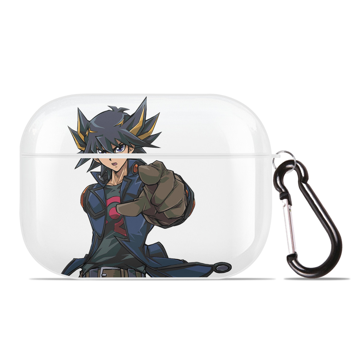 （画像用） 遊☆戯☆王 Yu-Gi-Oh! 【AirPods Pro用】ハードシェル保護ケース 耐衝撃・防指紋・カラビナ付き商品仕様
