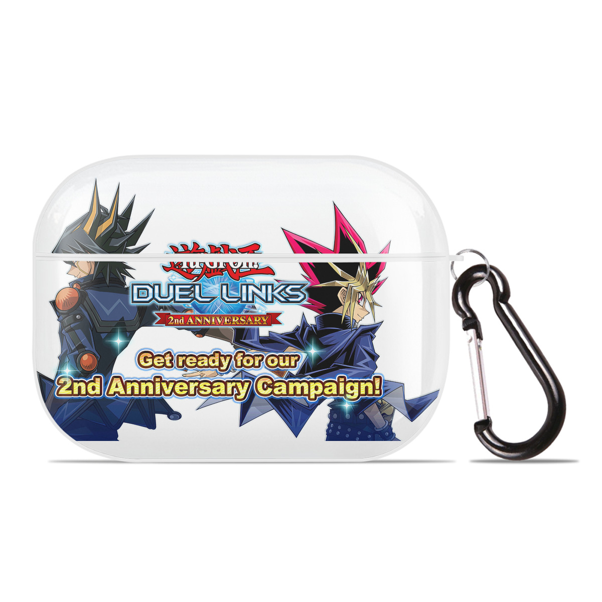 （画像用） 遊☆戯☆王 Yu-Gi-Oh! 【AirPods Pro用】ハードシェル保護ケース 耐衝撃・防指紋・カラビナ付き商品仕様