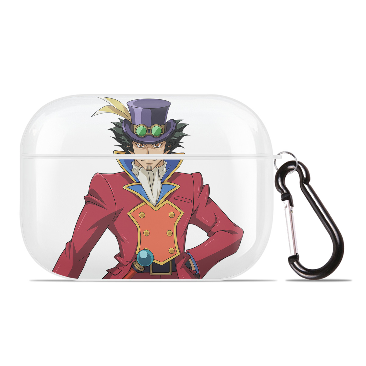 （画像用） 遊☆戯☆王 Yu-Gi-Oh! 【AirPods Pro用】ハードシェル保護ケース 耐衝撃・防指紋・カラビナ付き商品仕様