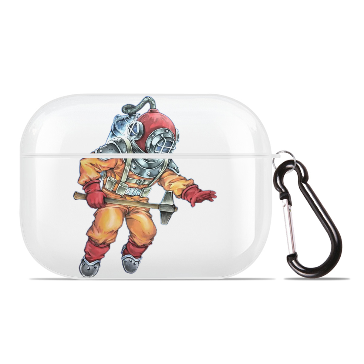 （画像用） 遊☆戯☆王 Yu-Gi-Oh! 【AirPods Pro用】ハードシェル保護ケース 耐衝撃・防指紋・カラビナ付き商品仕様