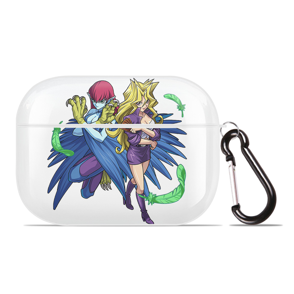 （画像用） 遊☆戯☆王 Yu-Gi-Oh! 【AirPods Pro用】ハードシェル保護ケース 耐衝撃・防指紋・カラビナ付き商品仕様