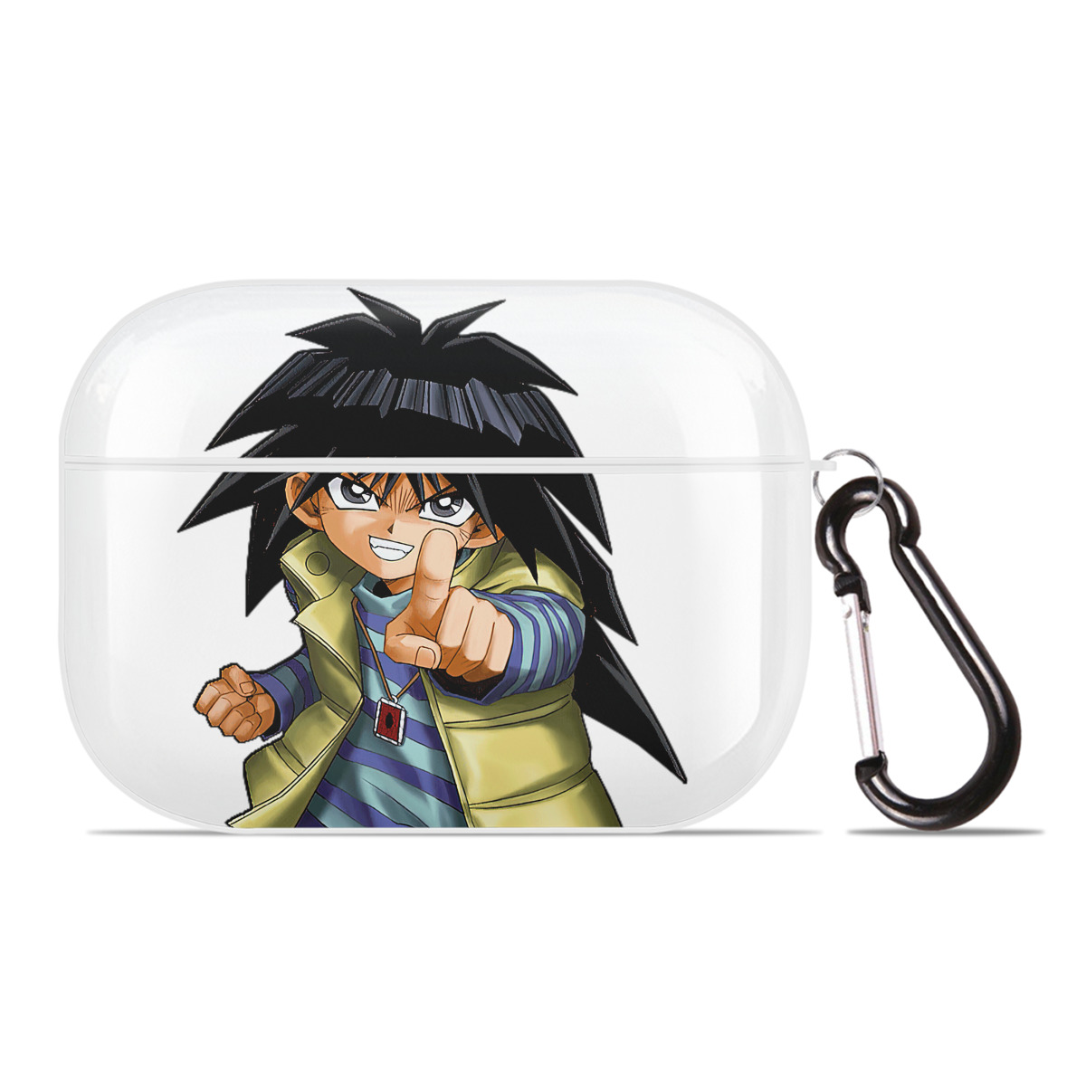 （画像用） 遊☆戯☆王 Yu-Gi-Oh! 【AirPods Pro用】ハードシェル保護ケース 耐衝撃・防指紋・カラビナ付き商品仕様