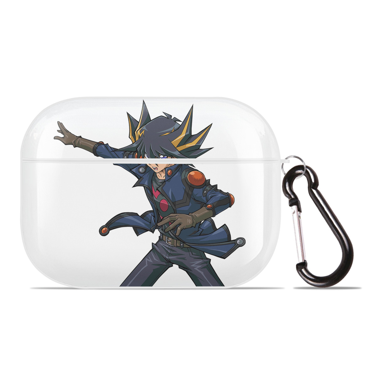 （画像用） 遊☆戯☆王 Yu-Gi-Oh! 【AirPods Pro用】ハードシェル保護ケース 耐衝撃・防指紋・カラビナ付き商品仕様