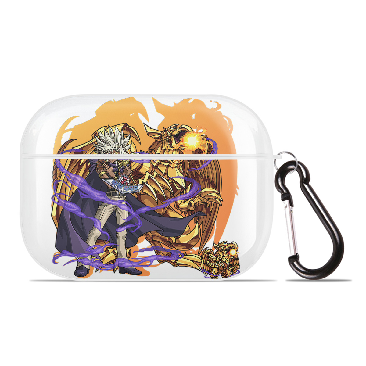 （画像用） 遊☆戯☆王 Yu-Gi-Oh! 【AirPods Pro用】ハードシェル保護ケース 耐衝撃・防指紋・カラビナ付き商品仕様