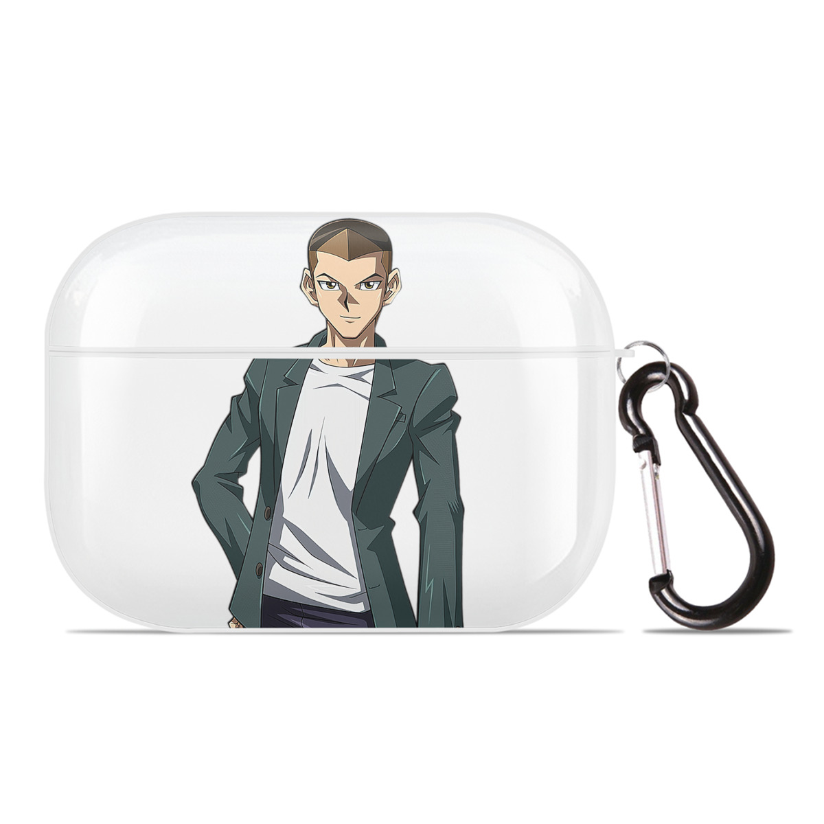 （画像用） 遊☆戯☆王 Yu-Gi-Oh! 【AirPods Pro用】ハードシェル保護ケース 耐衝撃・防指紋・カラビナ付き商品仕様
