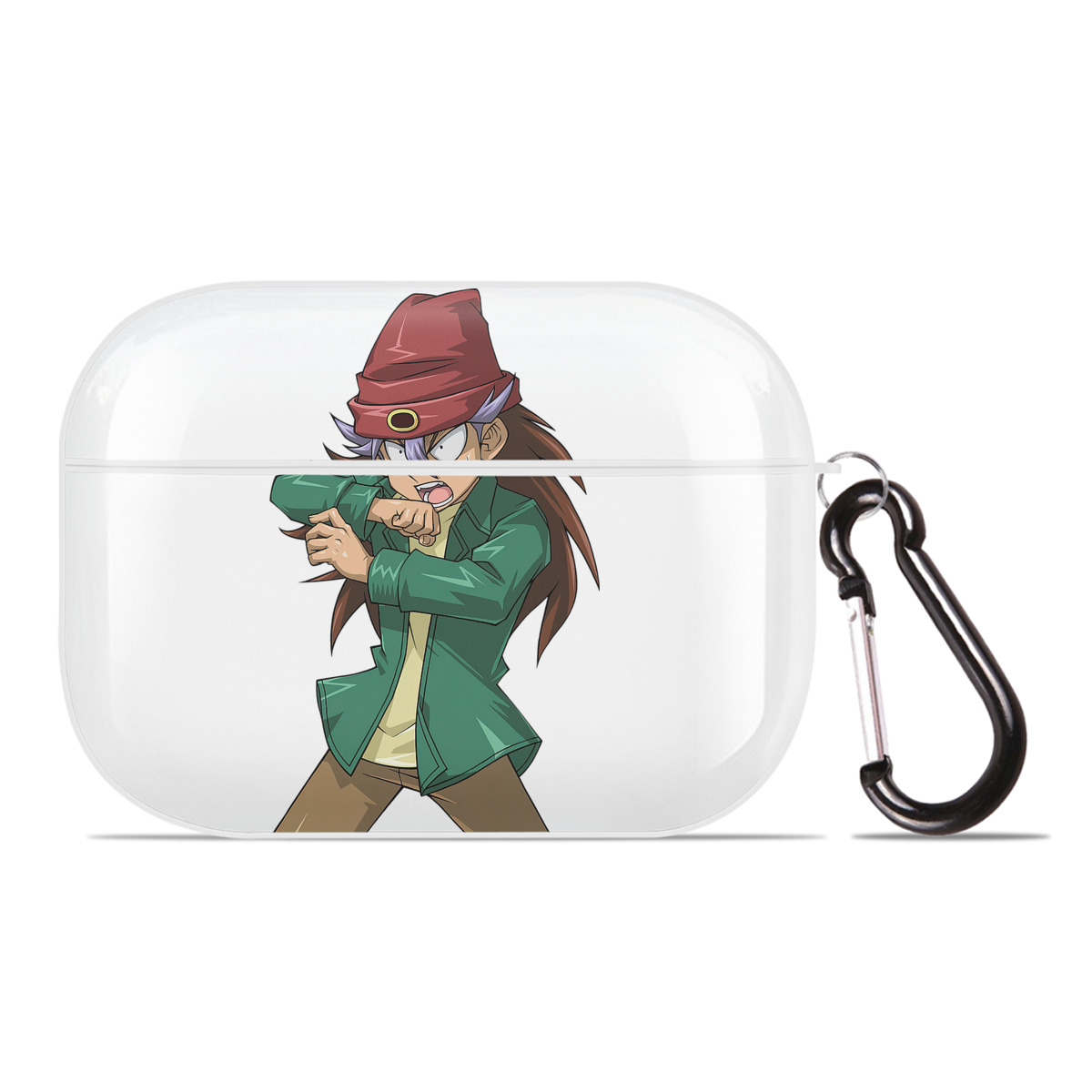 （画像用） 遊☆戯☆王 Yu-Gi-Oh! 【AirPods Pro用】ハードシェル保護ケース 耐衝撃・防指紋・カラビナ付き商品仕様