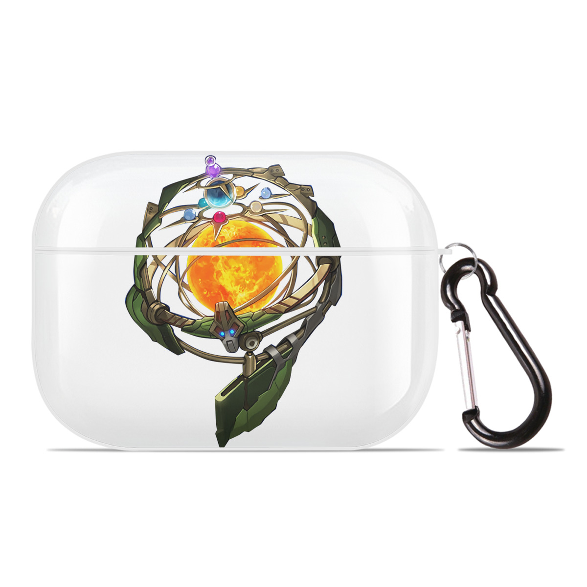 （画像用） 遊☆戯☆王 Yu-Gi-Oh! 【AirPods Pro用】ハードシェル保護ケース 耐衝撃・防指紋・カラビナ付き商品仕様