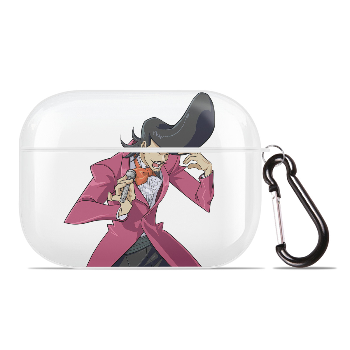 （画像用） 遊☆戯☆王 Yu-Gi-Oh! 【AirPods Pro用】ハードシェル保護ケース 耐衝撃・防指紋・カラビナ付き商品仕様