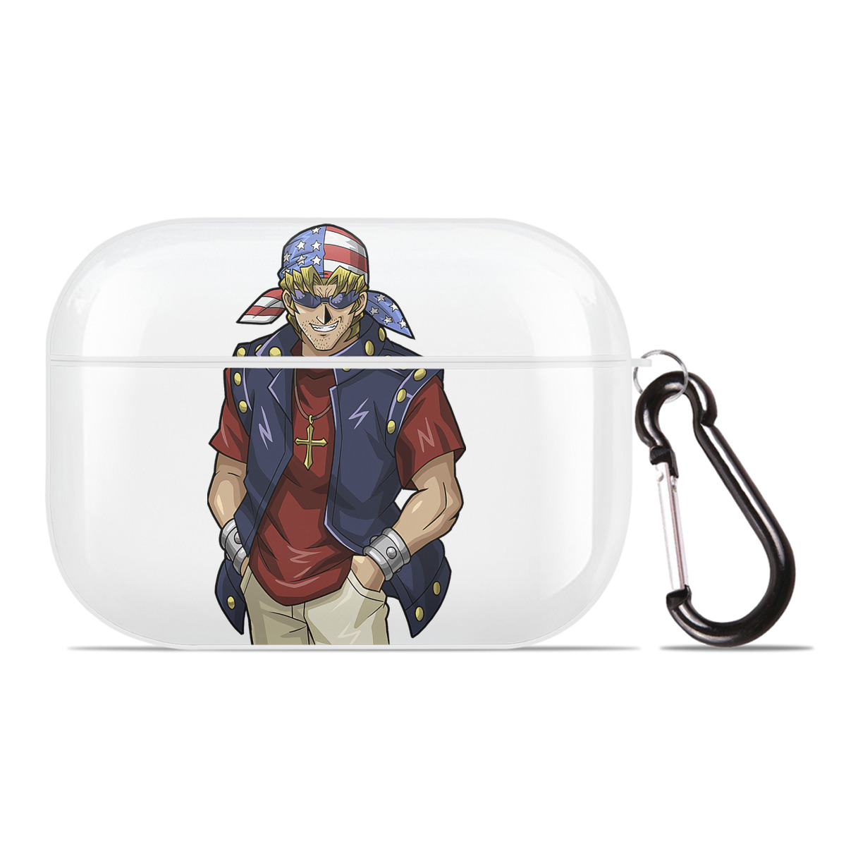 （画像用） 遊☆戯☆王 Yu-Gi-Oh! 【AirPods Pro用】ハードシェル保護ケース 耐衝撃・防指紋・カラビナ付き商品仕様