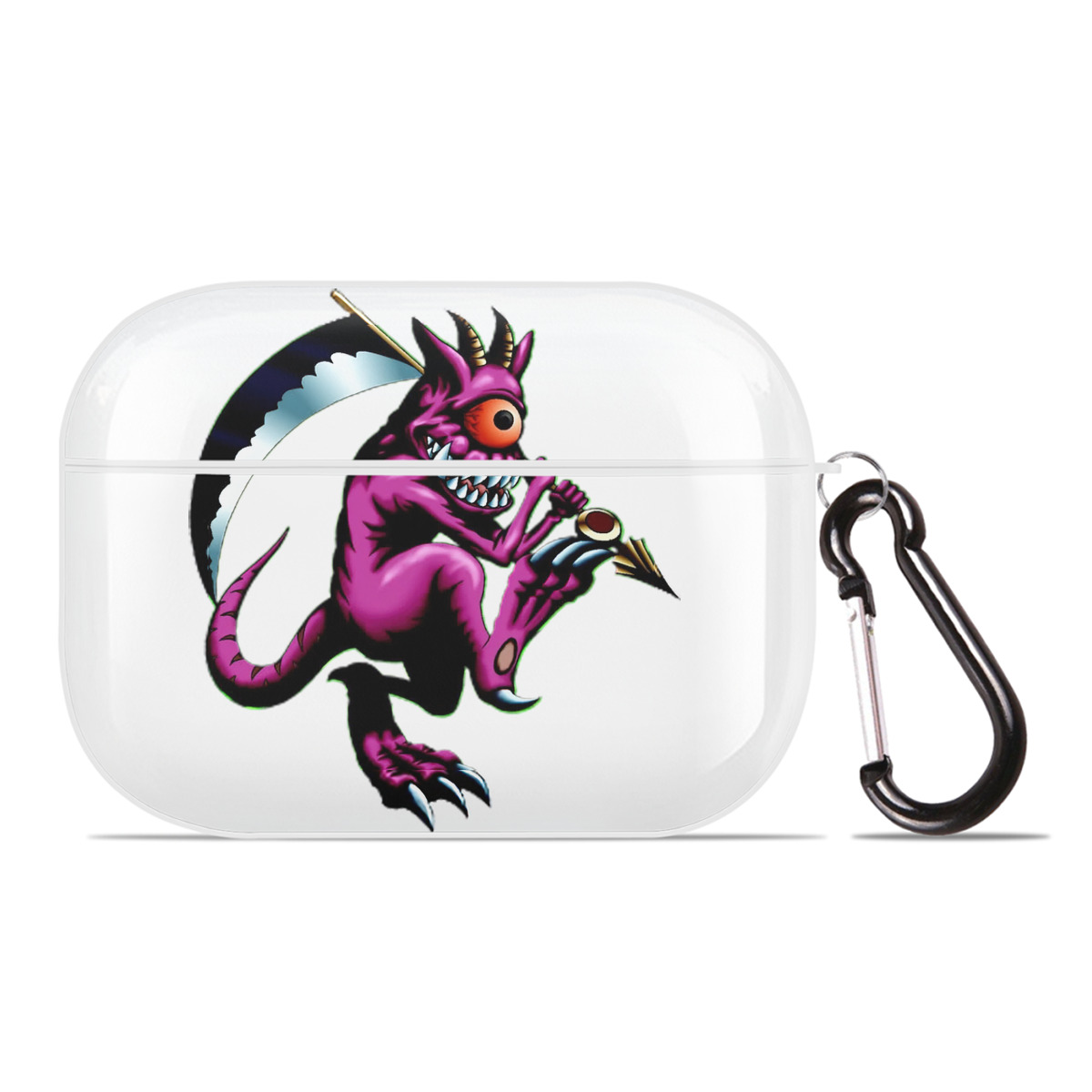 （画像用） 遊☆戯☆王 Yu-Gi-Oh! 【AirPods Pro用】ハードシェル保護ケース 耐衝撃・防指紋・カラビナ付き商品仕様