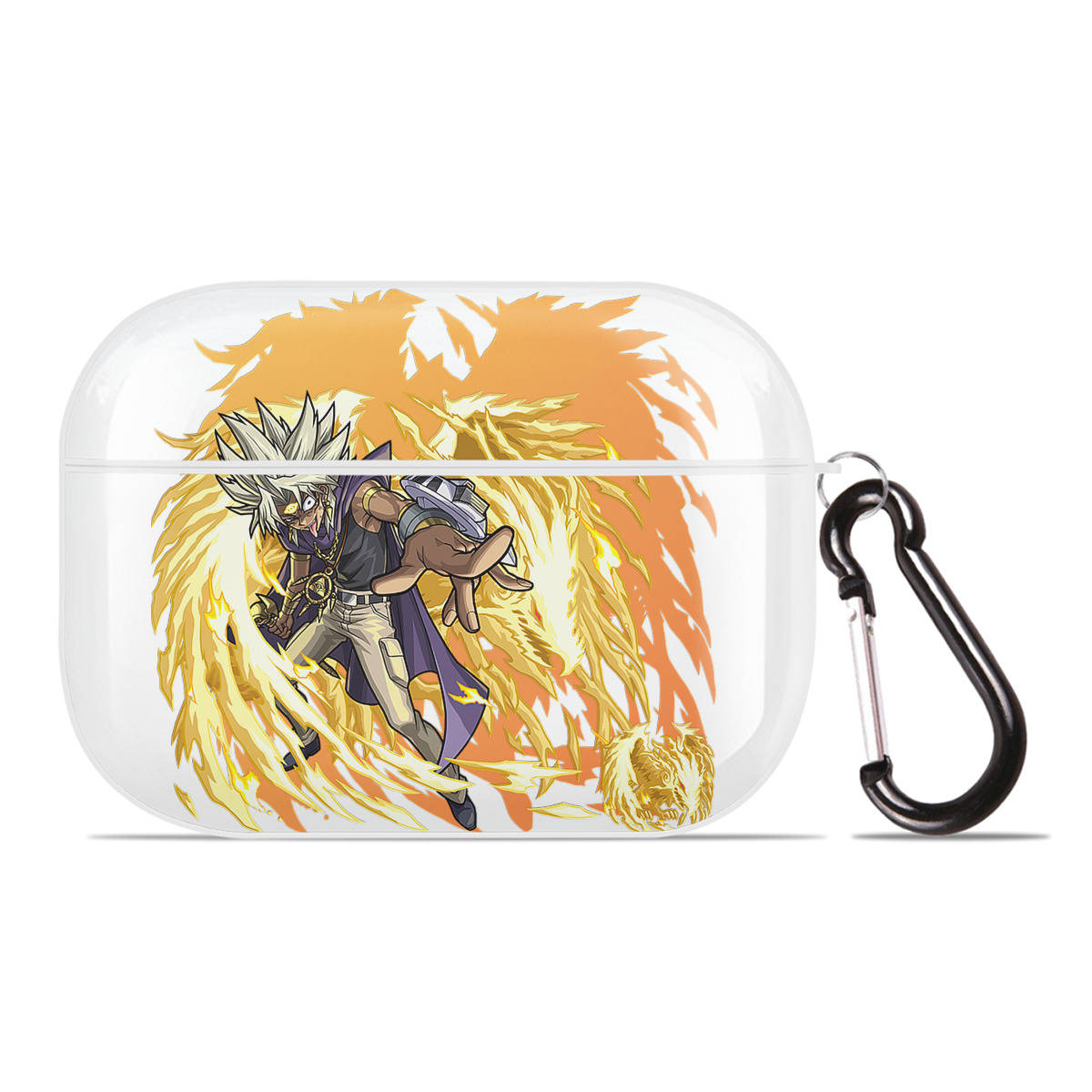 （画像用） 遊☆戯☆王 Yu-Gi-Oh! 【AirPods Pro用】ハードシェル保護ケース 耐衝撃・防指紋・カラビナ付き商品仕様