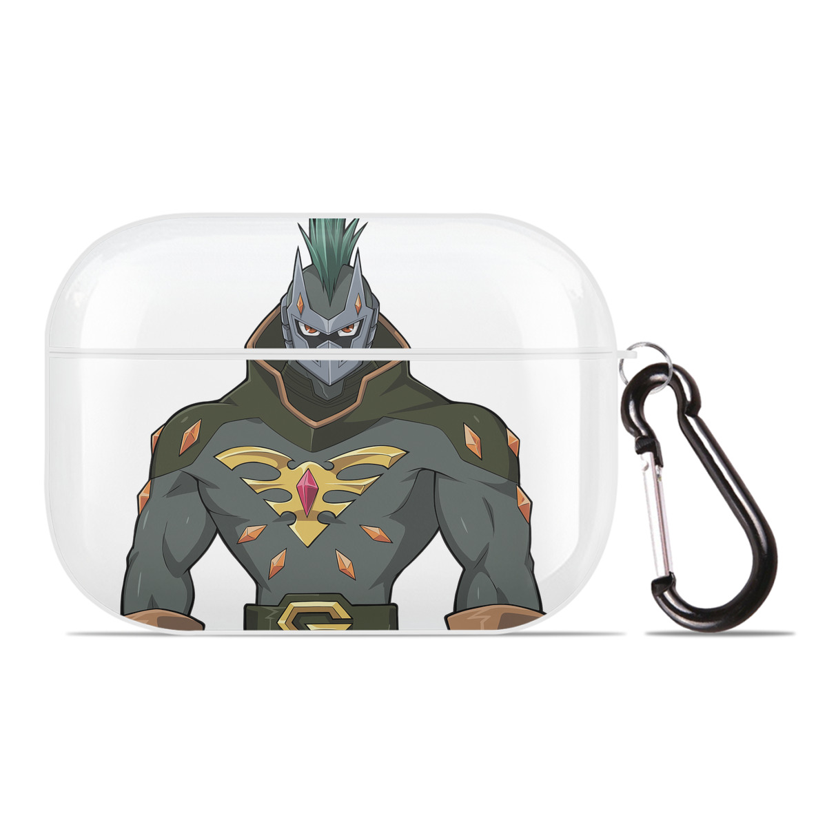（画像用） 遊☆戯☆王 Yu-Gi-Oh! 【AirPods Pro用】ハードシェル保護ケース 耐衝撃・防指紋・カラビナ付き商品仕様