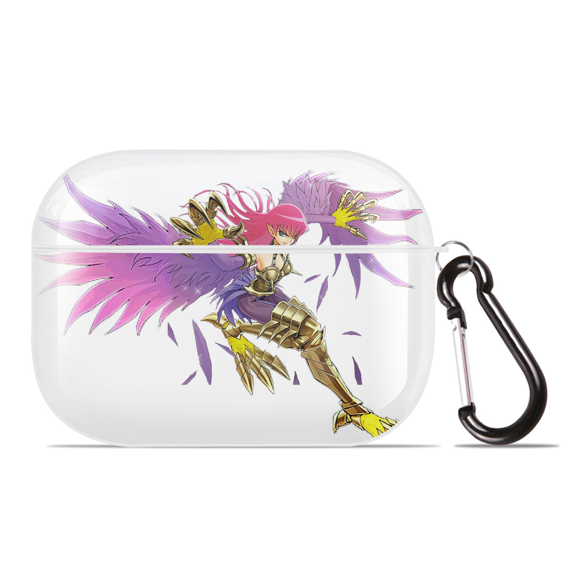 （画像用） 遊☆戯☆王 Yu-Gi-Oh! 【AirPods Pro用】ハードシェル保護ケース 耐衝撃・防指紋・カラビナ付き商品仕様