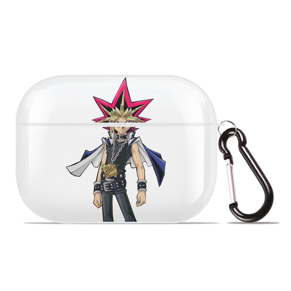 （画像用） 遊☆戯☆王 Yu-Gi-Oh! 【AirPods Pro用】ハードシェル保護ケース 耐衝撃・防指紋・カラビナ付き商品仕様
