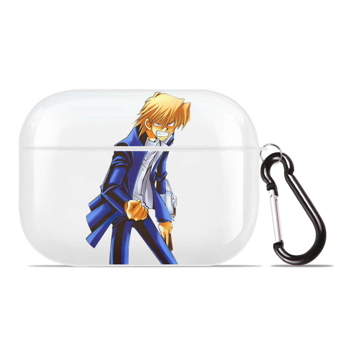 （画像用） 遊☆戯☆王 Yu-Gi-Oh! 【AirPods Pro用】ハードシェル保護ケース 耐衝撃・防指紋・カラビナ付き商品仕様