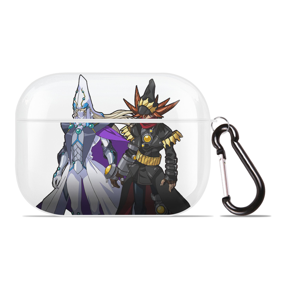 （画像用） 遊☆戯☆王 Yu-Gi-Oh! 【AirPods Pro用】ハードシェル保護ケース 耐衝撃・防指紋・カラビナ付き商品仕様
