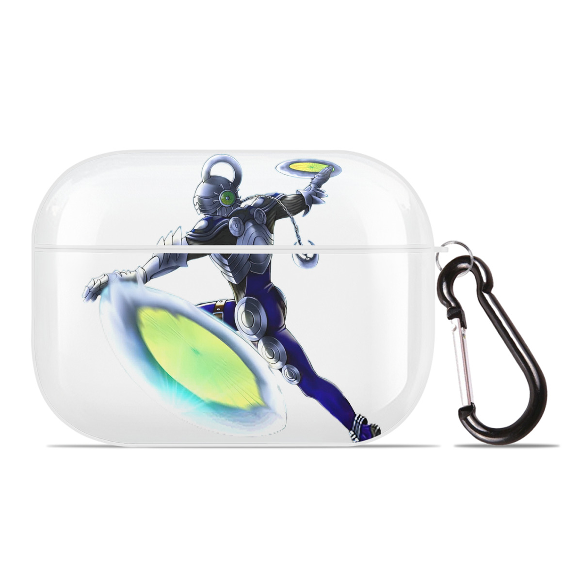 （画像用） 遊☆戯☆王 Yu-Gi-Oh! 【AirPods Pro用】ハードシェル保護ケース 耐衝撃・防指紋・カラビナ付き商品仕様