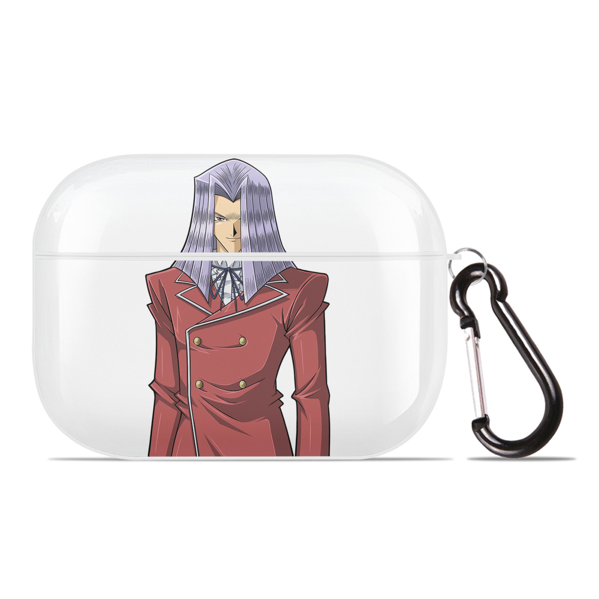 （画像用） 遊☆戯☆王 Yu-Gi-Oh! 【AirPods Pro用】ハードシェル保護ケース 耐衝撃・防指紋・カラビナ付き商品仕様