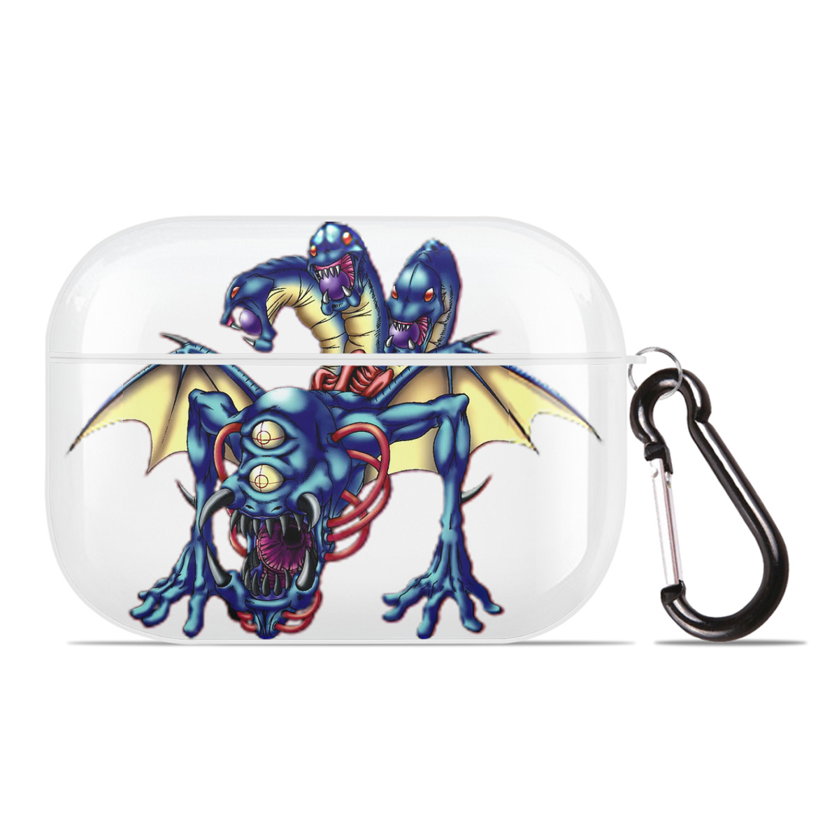 （画像用） 遊☆戯☆王 Yu-Gi-Oh! 【AirPods Pro用】ハードシェル保護ケース 耐衝撃・防指紋・カラビナ付き商品仕様