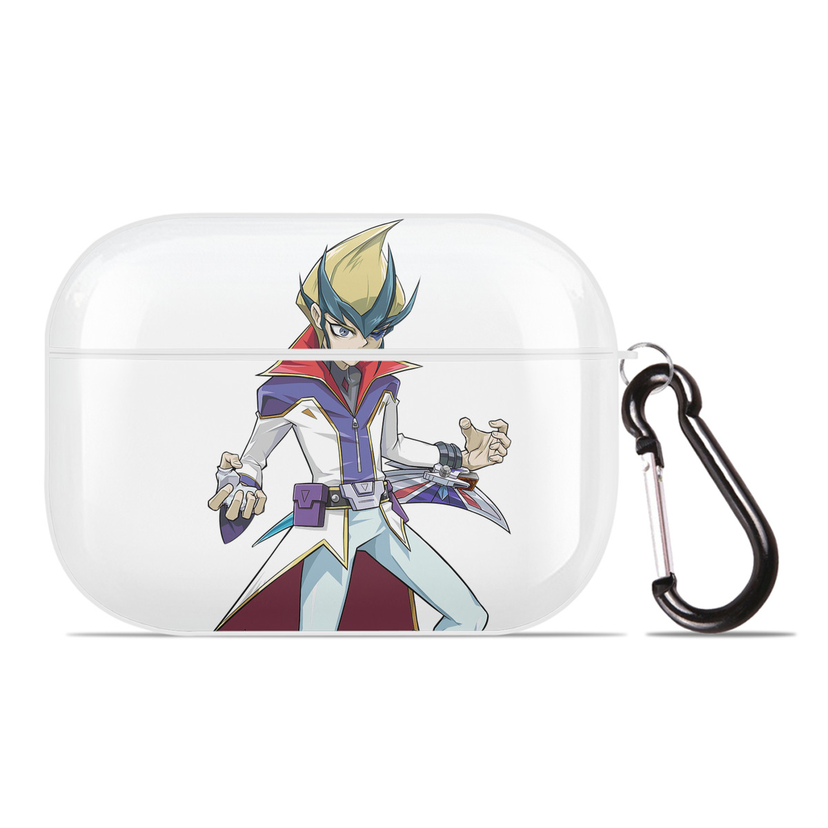 （画像用） 遊☆戯☆王 Yu-Gi-Oh! 【AirPods Pro用】ハードシェル保護ケース 耐衝撃・防指紋・カラビナ付き商品仕様
