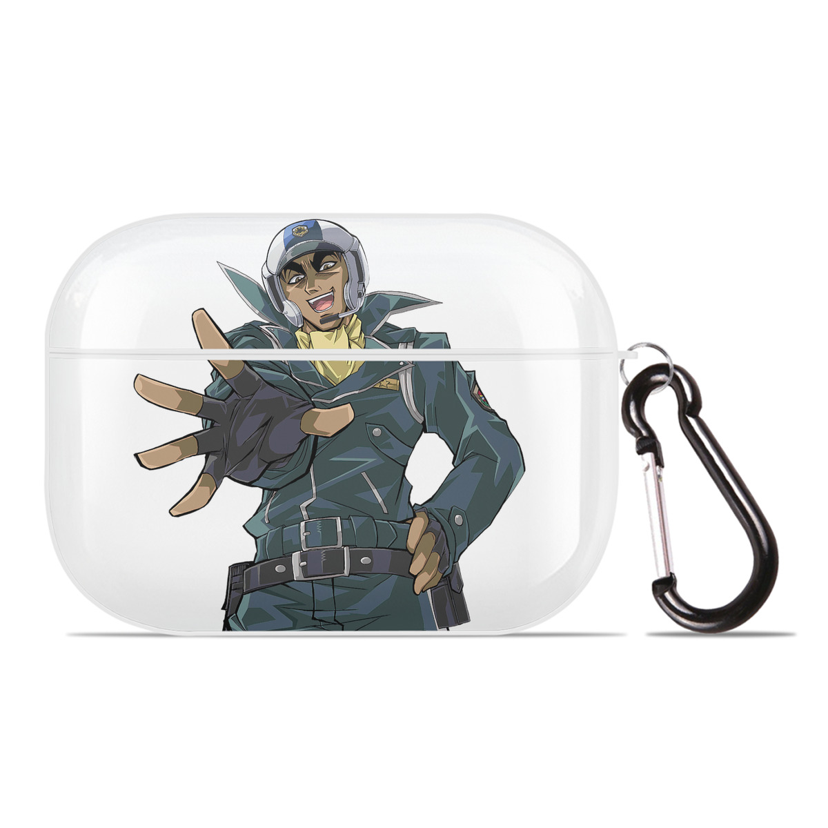 （画像用） 遊☆戯☆王 Yu-Gi-Oh! 【AirPods Pro用】ハードシェル保護ケース 耐衝撃・防指紋・カラビナ付き商品仕様