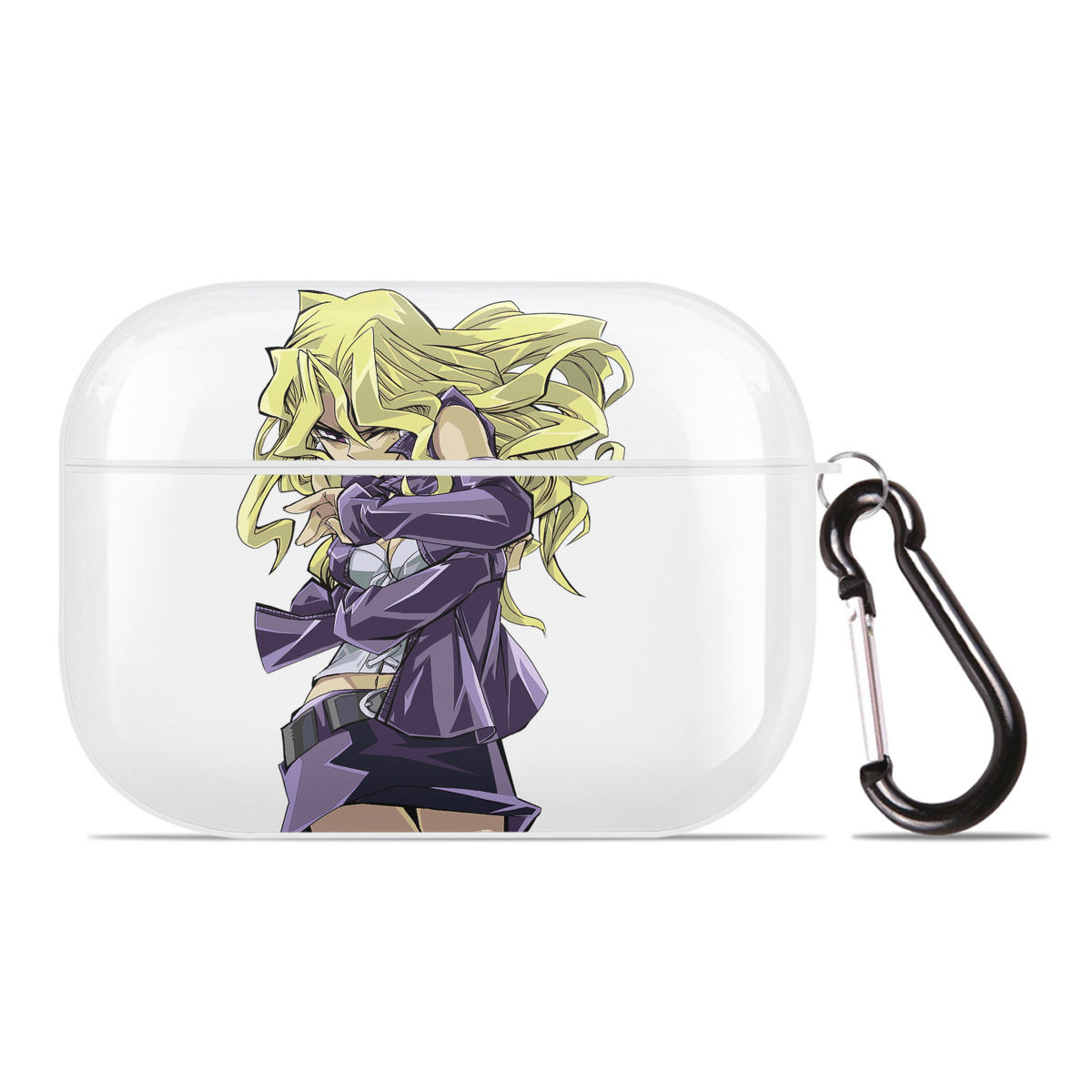 （画像用） 遊☆戯☆王 Yu-Gi-Oh! 【AirPods Pro用】ハードシェル保護ケース 耐衝撃・防指紋・カラビナ付き商品仕様