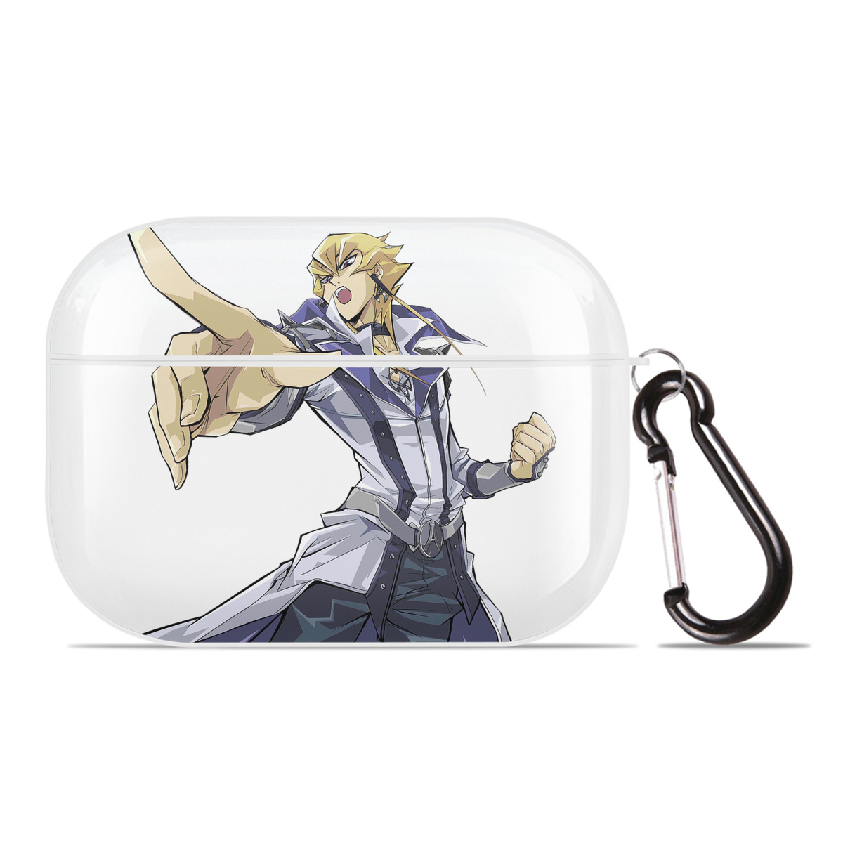 （画像用） 遊☆戯☆王 Yu-Gi-Oh! 【AirPods Pro用】ハードシェル保護ケース 耐衝撃・防指紋・カラビナ付き商品仕様