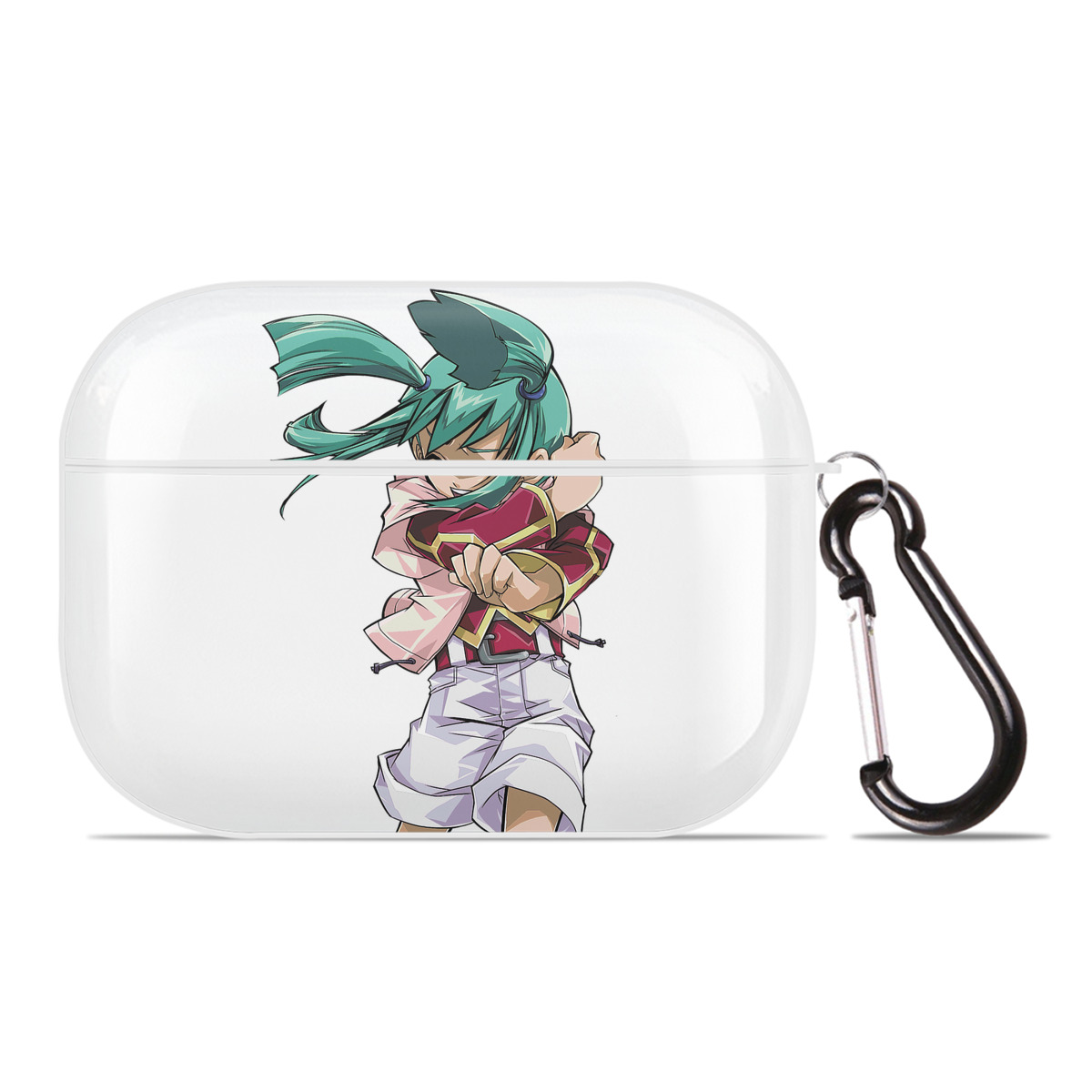 （画像用） 遊☆戯☆王 Yu-Gi-Oh! 【AirPods Pro用】ハードシェル保護ケース 耐衝撃・防指紋・カラビナ付き商品仕様