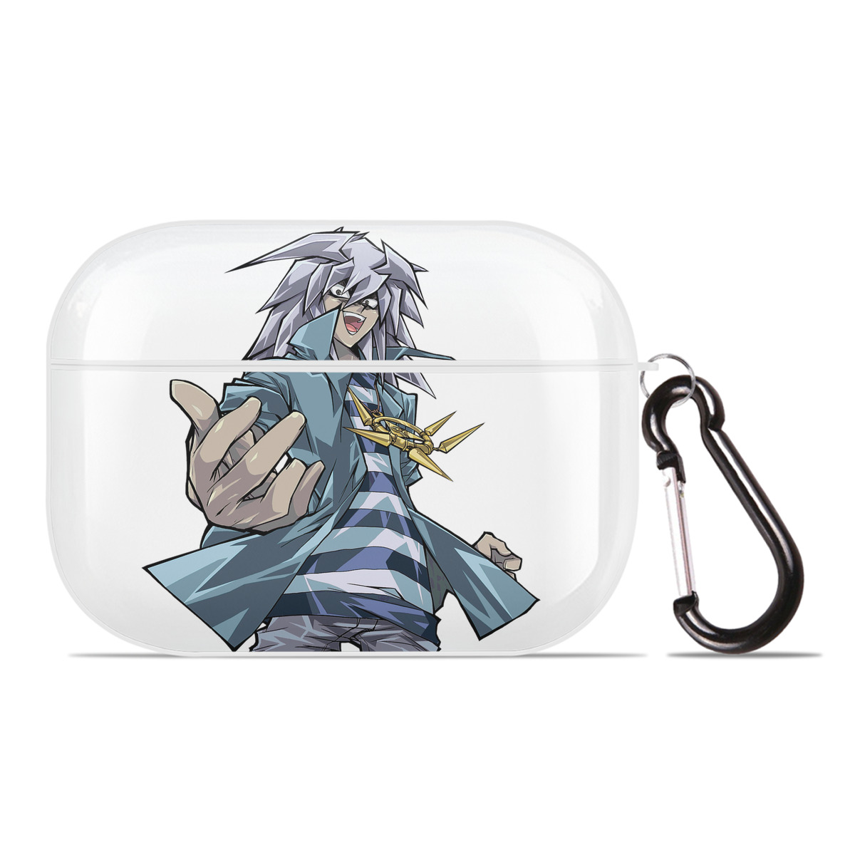 （画像用） 遊☆戯☆王 Yu-Gi-Oh! 【AirPods Pro用】ハードシェル保護ケース 耐衝撃・防指紋・カラビナ付き商品仕様