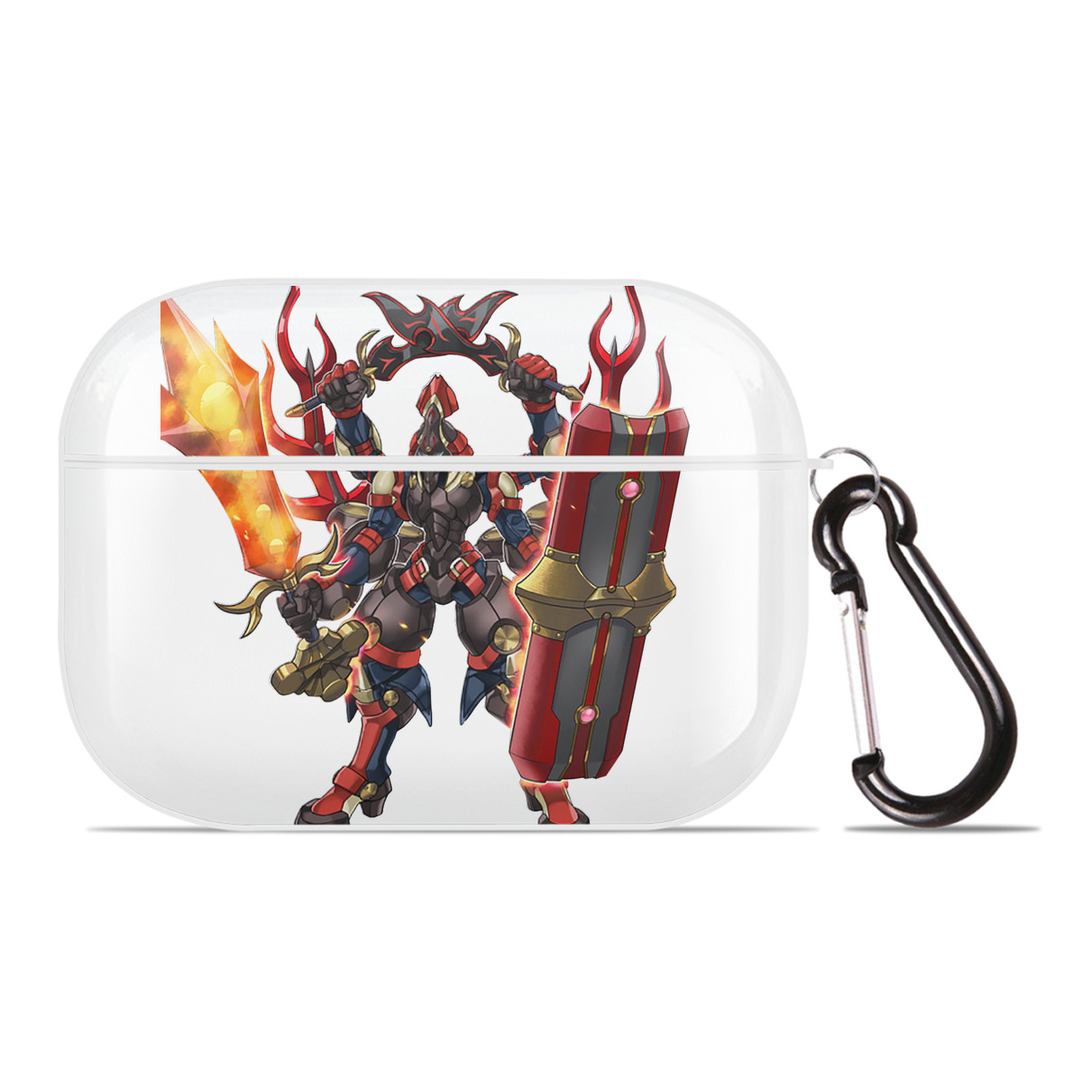 （画像用） 遊☆戯☆王 Yu-Gi-Oh! 【AirPods Pro用】ハードシェル保護ケース 耐衝撃・防指紋・カラビナ付き商品仕様