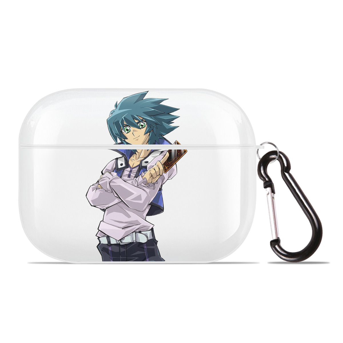（画像用） 遊☆戯☆王 Yu-Gi-Oh! 【AirPods Pro用】ハードシェル保護ケース 耐衝撃・防指紋・カラビナ付き商品仕様