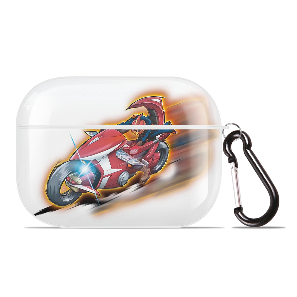 （画像用） 遊☆戯☆王 Yu-Gi-Oh! 【AirPods Pro用】ハードシェル保護ケース 耐衝撃・防指紋・カラビナ付き商品仕様