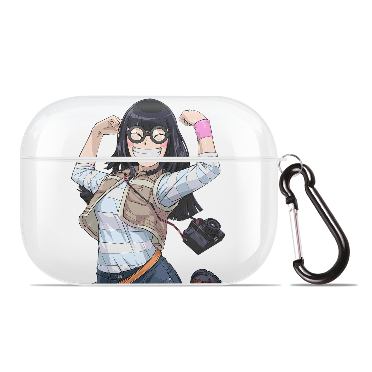 （画像用） 遊☆戯☆王 Yu-Gi-Oh! 【AirPods Pro用】ハードシェル保護ケース 耐衝撃・防指紋・カラビナ付き商品仕様