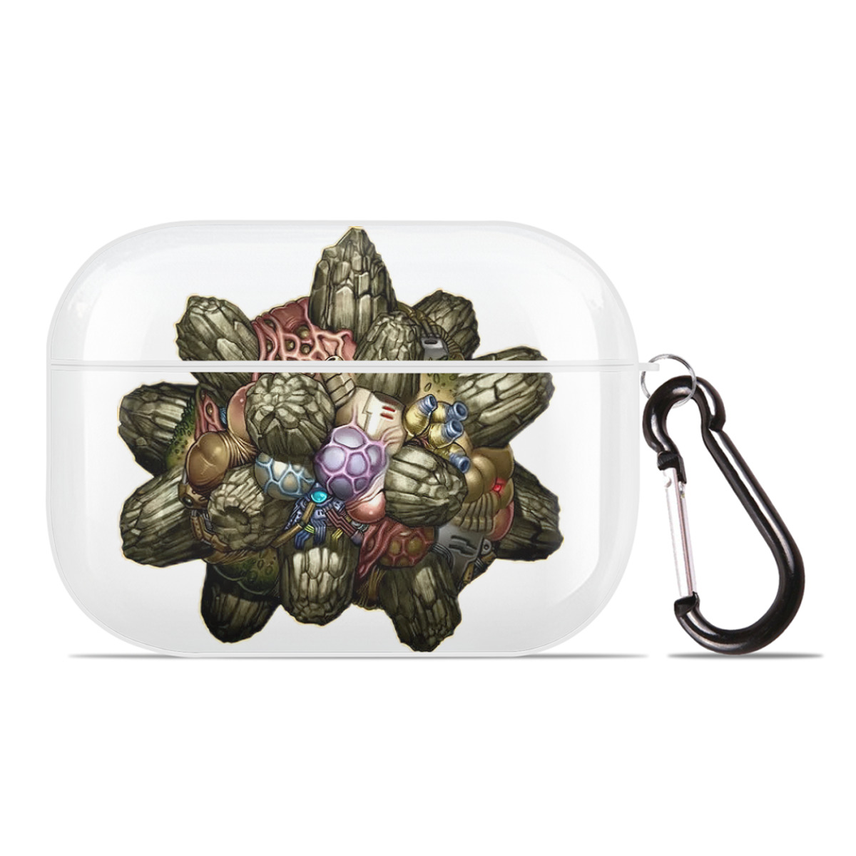 （画像用） 遊☆戯☆王 Yu-Gi-Oh! 【AirPods Pro用】ハードシェル保護ケース 耐衝撃・防指紋・カラビナ付き商品仕様
