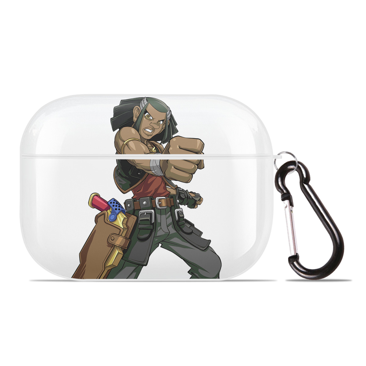（画像用） 遊☆戯☆王 Yu-Gi-Oh! 【AirPods Pro用】ハードシェル保護ケース 耐衝撃・防指紋・カラビナ付き商品仕様