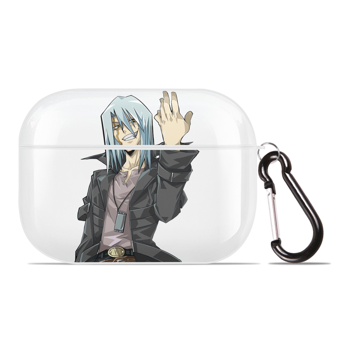 （画像用） 遊☆戯☆王 Yu-Gi-Oh! 【AirPods Pro用】ハードシェル保護ケース 耐衝撃・防指紋・カラビナ付き商品仕様