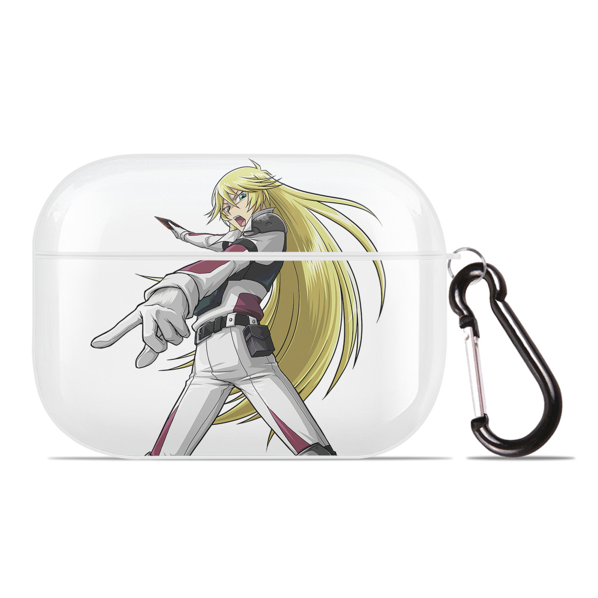（画像用） 遊☆戯☆王 Yu-Gi-Oh! 【AirPods Pro用】ハードシェル保護ケース 耐衝撃・防指紋・カラビナ付き商品仕様