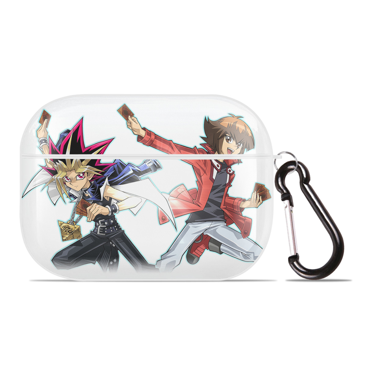 （画像用） 遊☆戯☆王 Yu-Gi-Oh! 【AirPods Pro用】ハードシェル保護ケース 耐衝撃・防指紋・カラビナ付き商品仕様