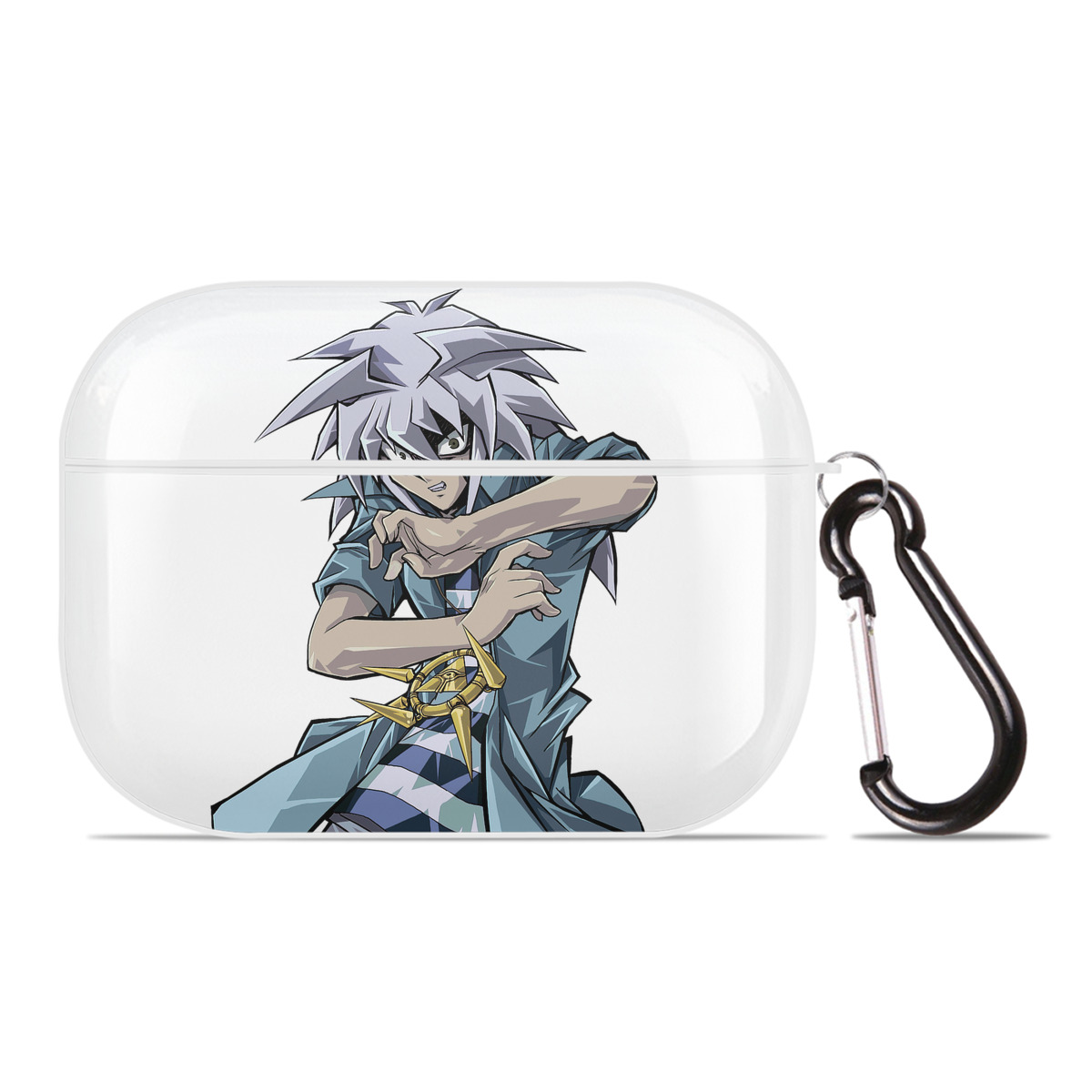 （画像用） 遊☆戯☆王 Yu-Gi-Oh! 【AirPods Pro用】ハードシェル保護ケース 耐衝撃・防指紋・カラビナ付き商品仕様