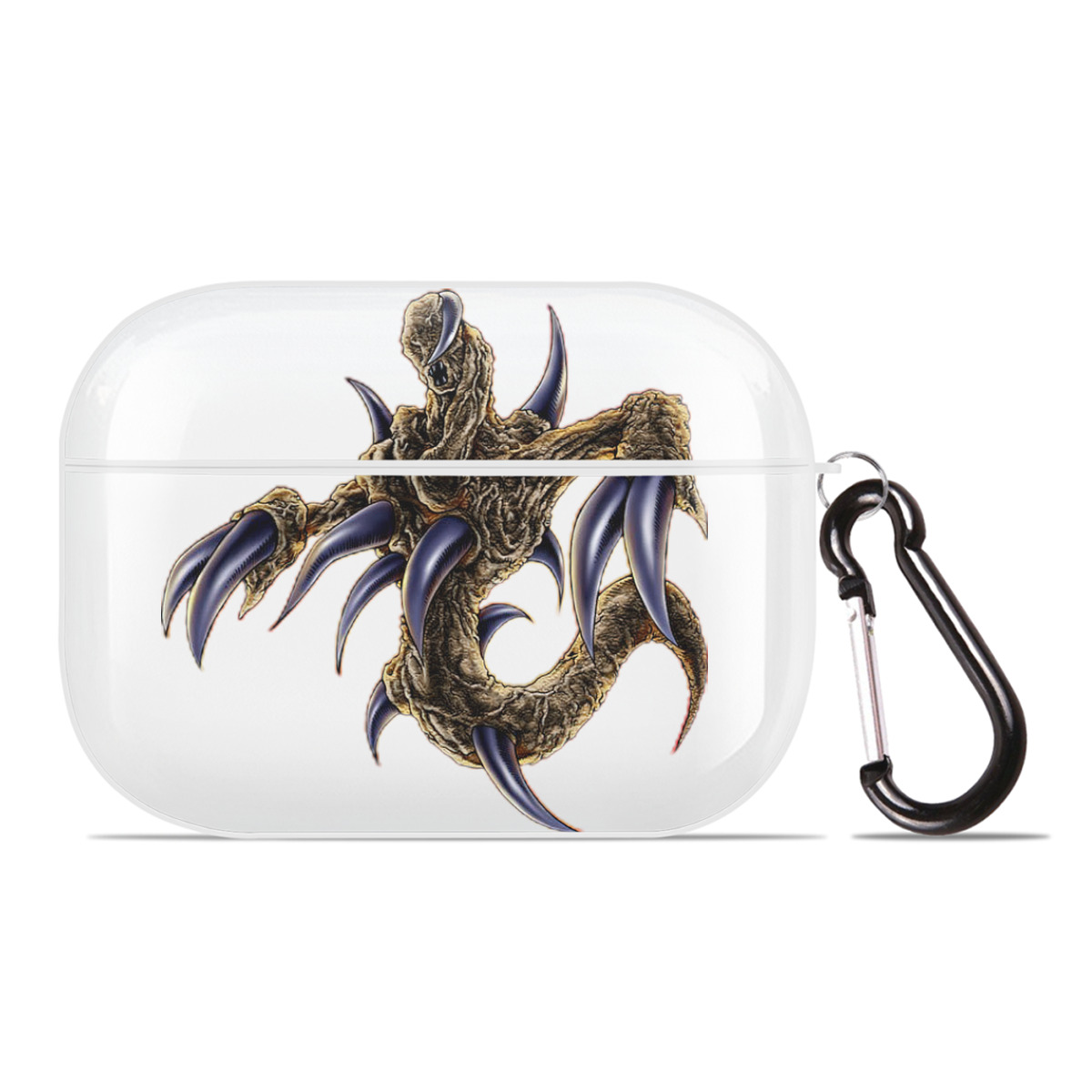 （画像用） 遊☆戯☆王 Yu-Gi-Oh! 【AirPods Pro用】ハードシェル保護ケース 耐衝撃・防指紋・カラビナ付き商品仕様