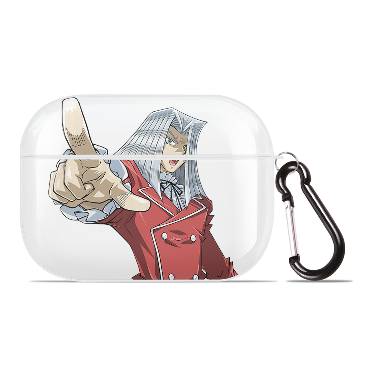 （画像用） 遊☆戯☆王 Yu-Gi-Oh! 【AirPods Pro用】ハードシェル保護ケース 耐衝撃・防指紋・カラビナ付き商品仕様