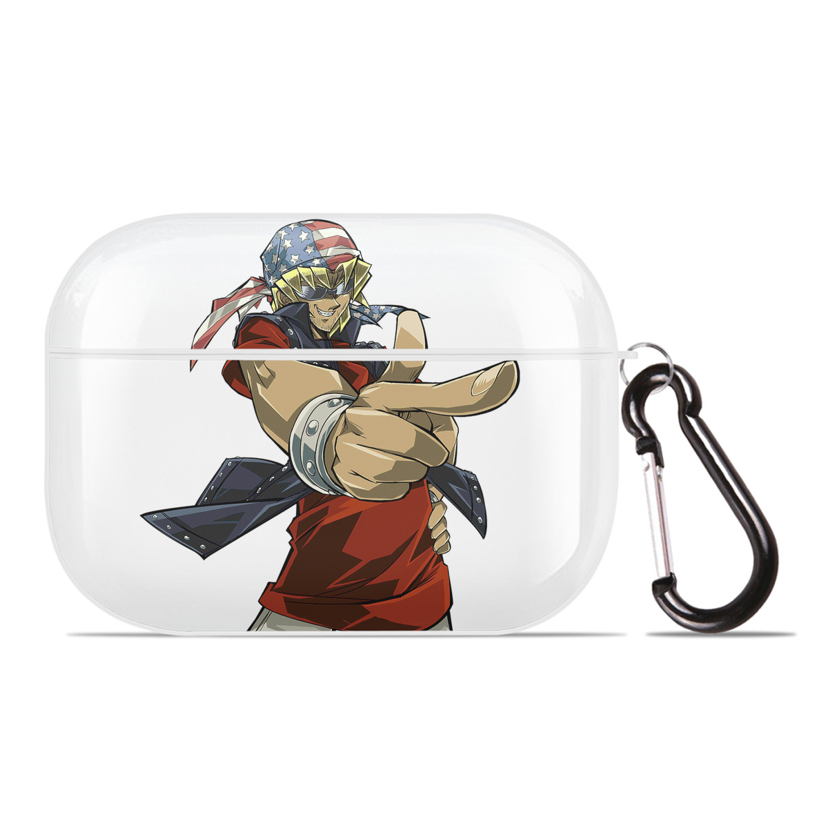 （画像用） 遊☆戯☆王 Yu-Gi-Oh! 【AirPods Pro用】ハードシェル保護ケース 耐衝撃・防指紋・カラビナ付き商品仕様
