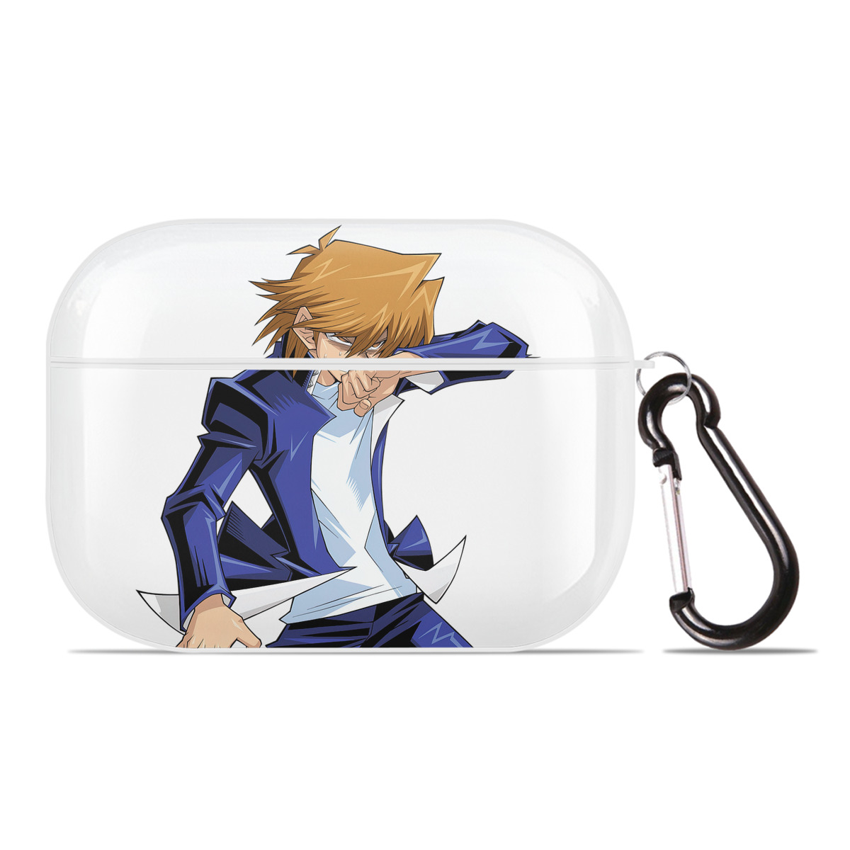 （画像用） 遊☆戯☆王 Yu-Gi-Oh! 【AirPods Pro用】ハードシェル保護ケース 耐衝撃・防指紋・カラビナ付き商品仕様