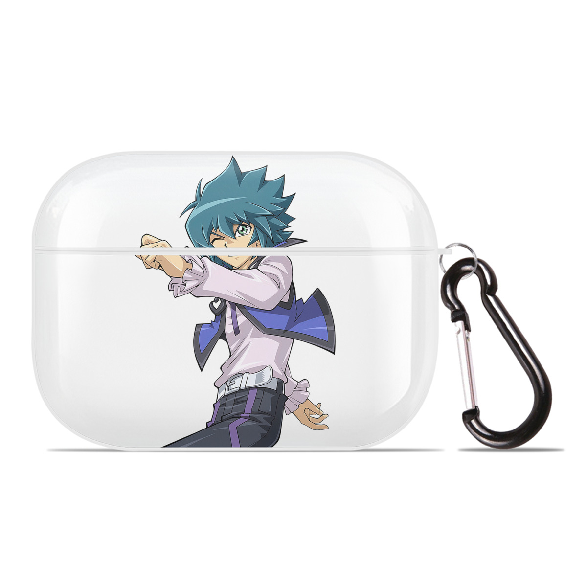 （画像用） 遊☆戯☆王 Yu-Gi-Oh! 【AirPods Pro用】ハードシェル保護ケース 耐衝撃・防指紋・カラビナ付き商品仕様