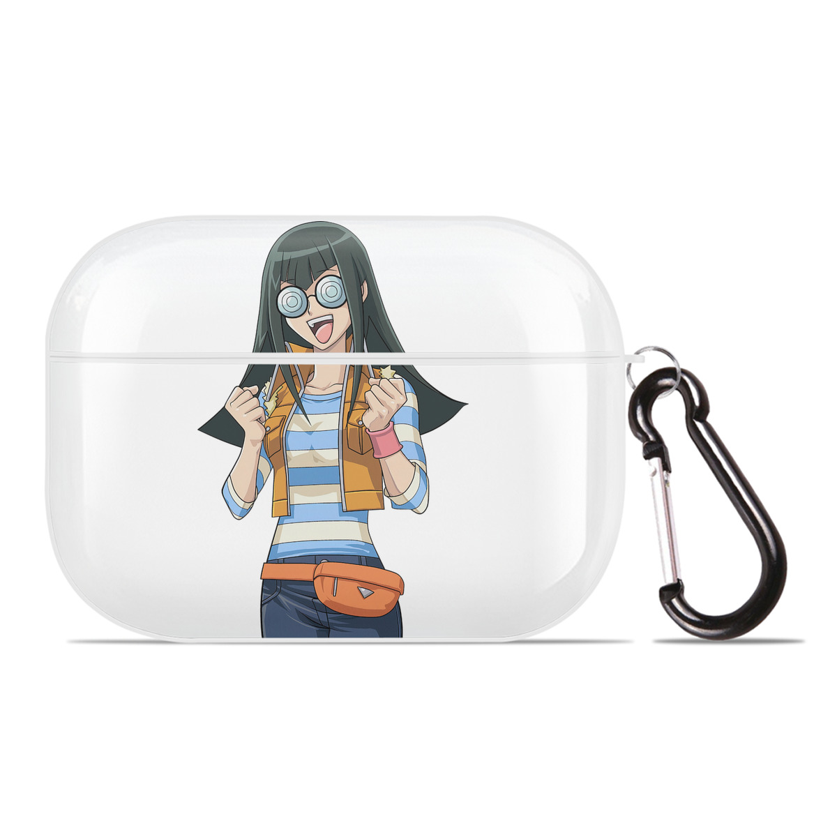 （画像用） 遊☆戯☆王 Yu-Gi-Oh! 【AirPods Pro用】ハードシェル保護ケース 耐衝撃・防指紋・カラビナ付き商品仕様