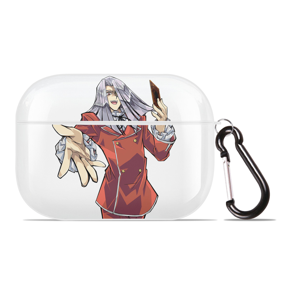 （画像用） 遊☆戯☆王 Yu-Gi-Oh! 【AirPods Pro用】ハードシェル保護ケース 耐衝撃・防指紋・カラビナ付き商品仕様