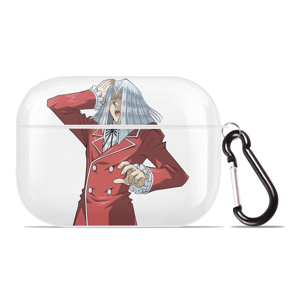 （画像用） 遊☆戯☆王 Yu-Gi-Oh! 【AirPods Pro用】ハードシェル保護ケース 耐衝撃・防指紋・カラビナ付き商品仕様